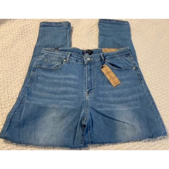 NWT One Republic For All Five-Pocket Denim Boyfriend Jeans Pants Size 14 in Blue - Picture 2 of 6